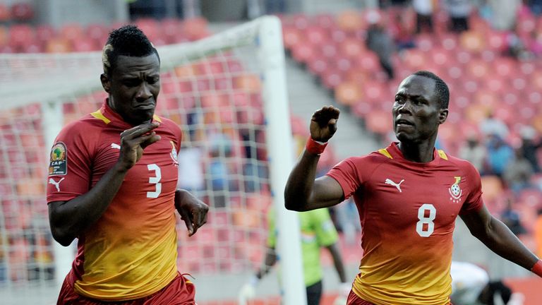 Asamoah Gyan and Agyemang Badu: Lead the celebrations