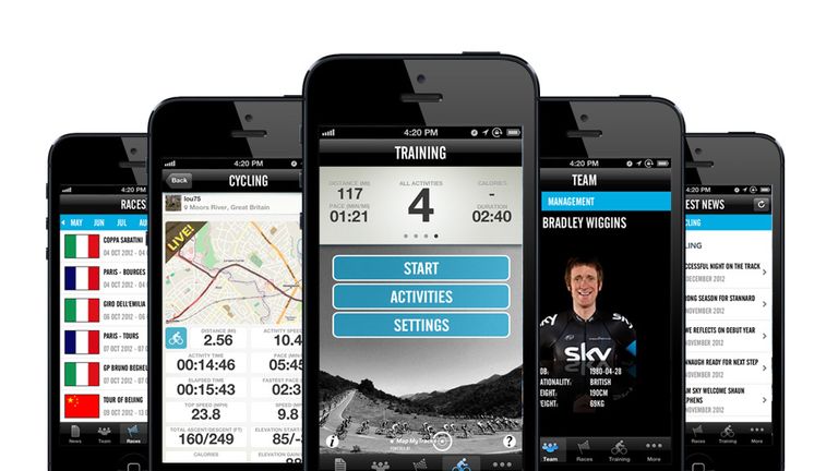 The new Team Sky app in all its glory