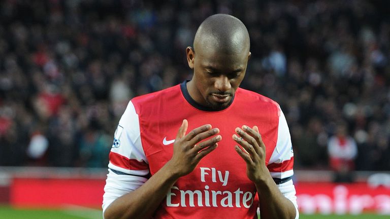 Abou Diaby: Arsenal midfielder returned to action in defeat by Manchester City