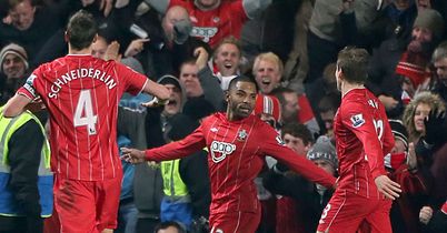 Jason Puncheon celebrates scoring a dramatic equaliser for Southampton