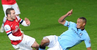 Vincent Kompany: Sent off for this tackle