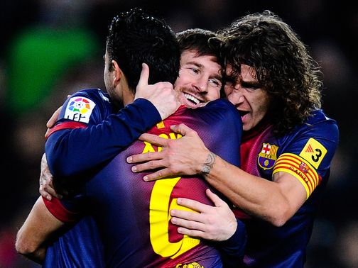 Barca and Messi celebrate another fantastis display