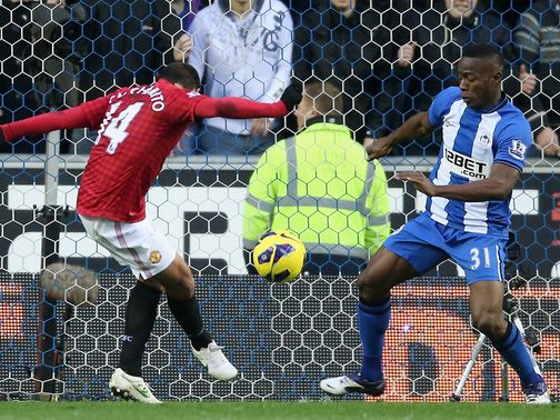Hernandez bagged a brace for Manchester United