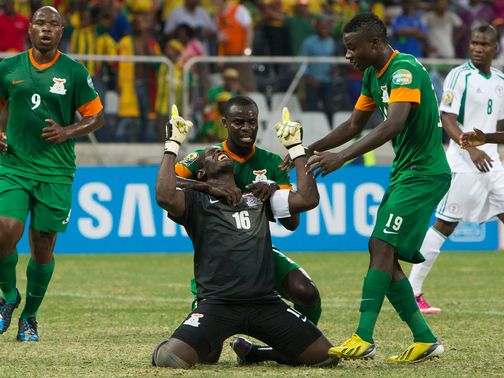 Kennedy Mweene scored a penalty for Zambia&nbsp;