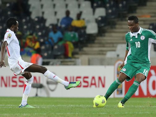 John Obi Mikel in action for Nigeria