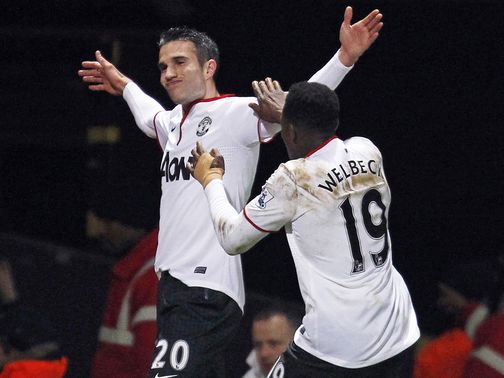 Robin van Persie will be hoping to find the net for United