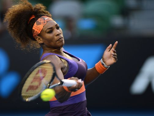 Serena Williams: Took just 57 minutes to reach the quarter finals