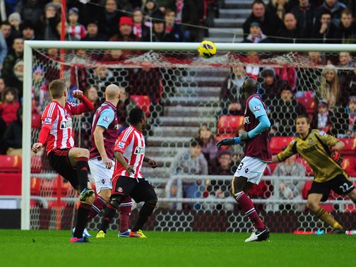 Sebastian Larsson scores the first Premier League goal of the day with this cracker against West Ham&nbsp;