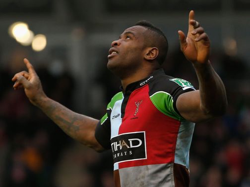 Ugo Monye: Try on his 200th Quins appearance