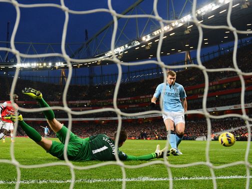 Dzeko adds his side's second goal from close range&nbsp;