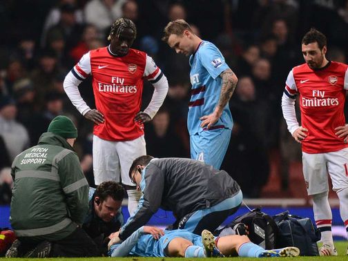 Daniel Potts: Suffered an injury at the Emirates Stadium