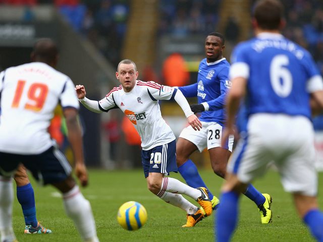 Jay Spearing in action for Bolton