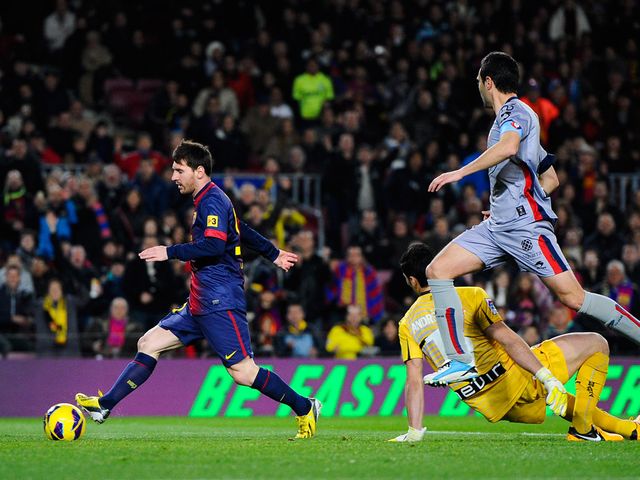 Messi nets one of his four goals