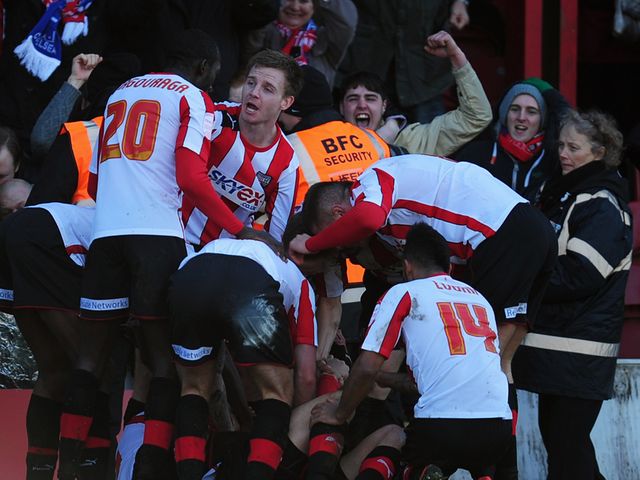 Brentford celebrate their opener