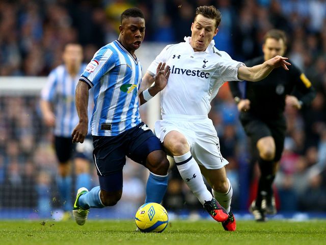 Franck Moussa and Scott Parker in action at White Hart Lane
