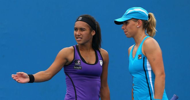 Heather Watson and Marina Erakovic lost in straight sets