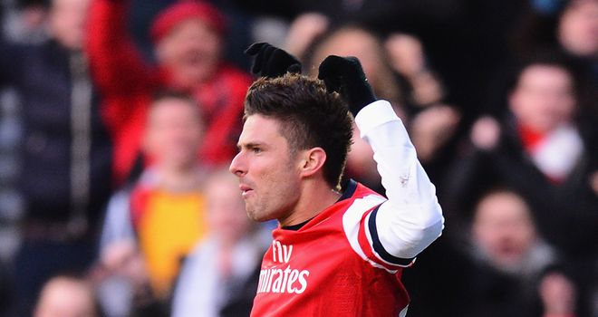 Olivier Giroud: Hoping his Arsenal form furthers his international career
