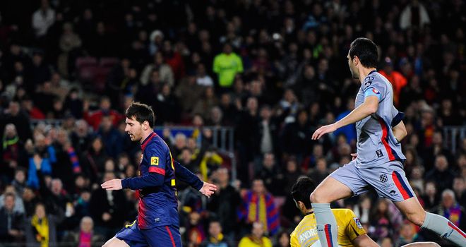 Messi nets one of his four goals