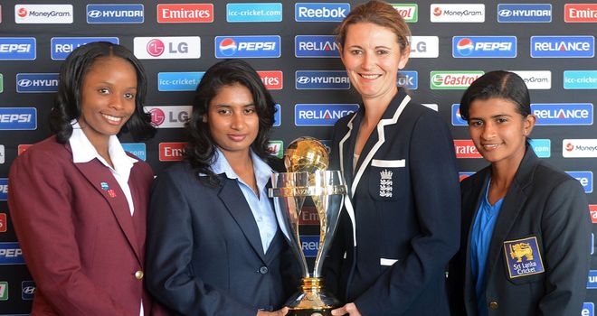 Captain's call: Merissa Aguilleira (WI), Mithali Raj (Ind), Charlotte Edwards (Eng) and Shashikala Siriwardena (SL)