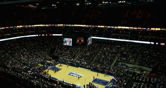 O2 Arena: Will be hosting NBA action again in 2014