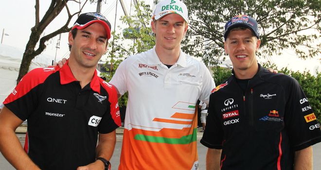 How they were in 2012: Glock, Hulkenberg and Vettel
