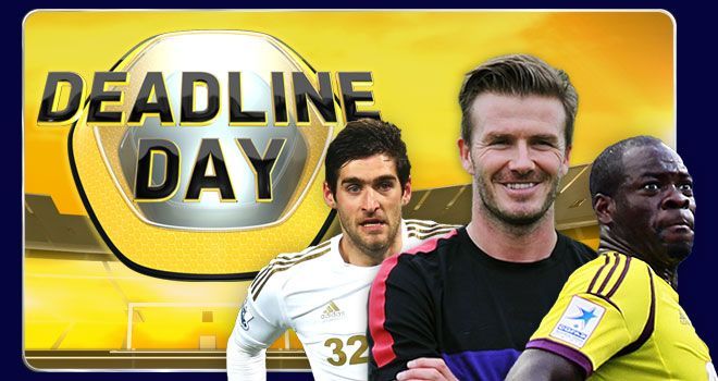 David Beckham, Danny Graham and Christopher Samba all moved on transfer deadline day