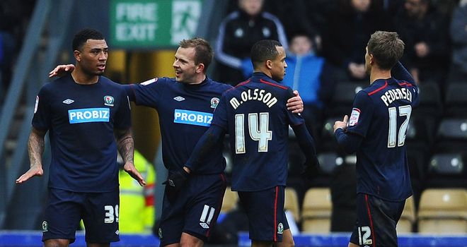 Colin Kazim-Richards: Celebrates his opening goal at Pride Park