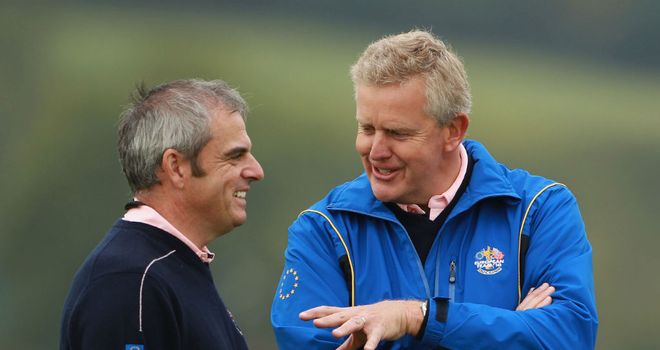 Colin Montgomerie (right) with Paul McGinley