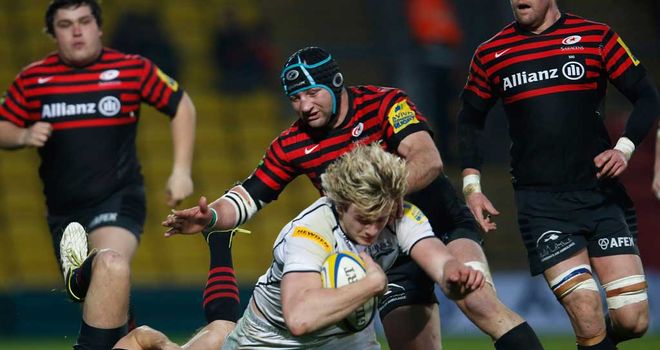 Match action from Saracens' win over Sale