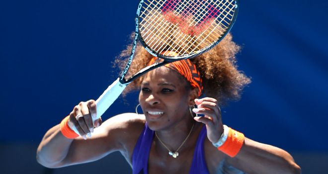 Serena Williams: remains on course for a third successive grand slam triumph