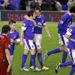 Baines scores from the spot to double the Toffees' advantage at Goodison Park