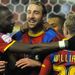 Eagles substitute Glenn Murray celebrates after scoring from 12-yards to take the game into extra-time