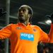 Striker Nathan Delfouneso is happy after bagging the opening goal for hosts Blackpool