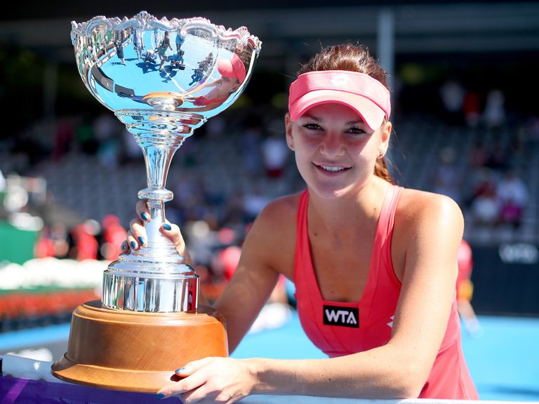 Radwanska with her trophy