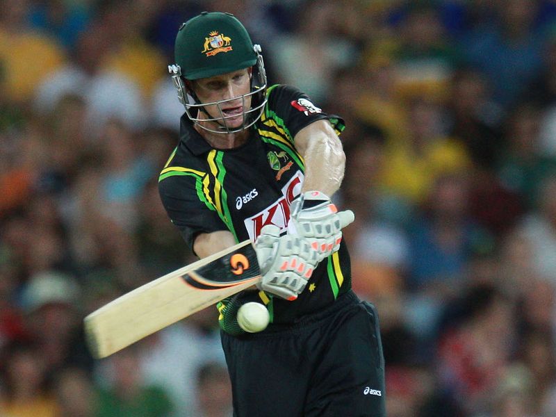 ...while Adam Voges made 25 as Australia reached 137 for three in their 20 overs.