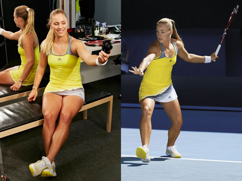 World number five Angelique Kerber wears a similar, but tighter, version.