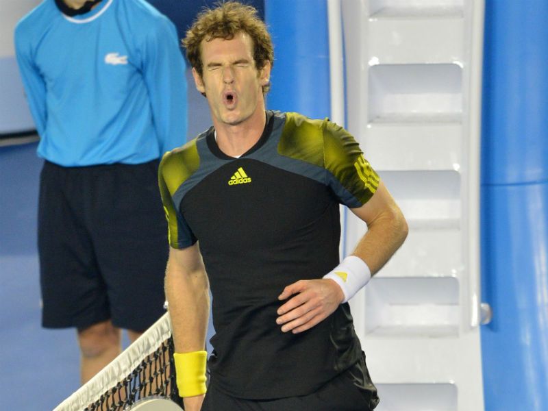 Feeling the pain: Murray is broken twice during the fourth set