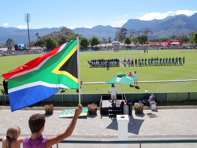 Boland Park was bathed in hot sunshine for its rare foray into the international scene.