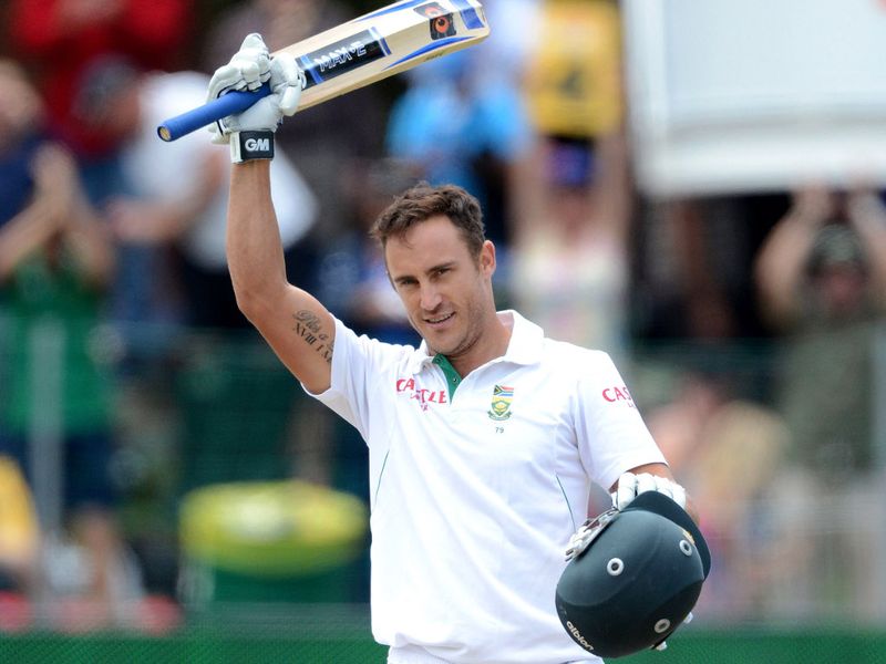 Du Plessis made 137 before being dismissed by Colin Munro.