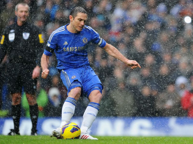 Ten minutes later, Ramires was sent tumbling inside the box by Wojciech Szczesny and Frank Lampard stepped up to the spot.