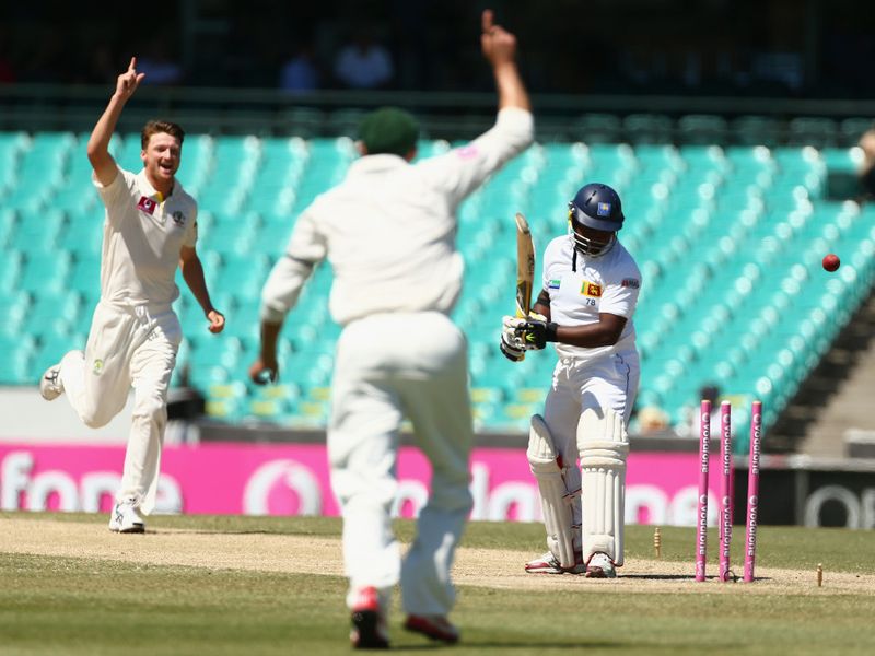 Jackson Bird dismissed Rangana Herath for 10 early in the day.