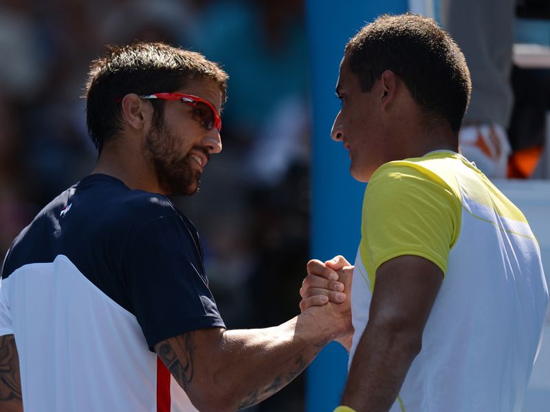 He lost the first set 6-2 to Nicolas Almagro and was 5-1 down in the second when he opted to retire.