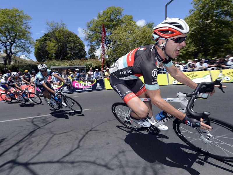 Jens Voigt leads an escape early on