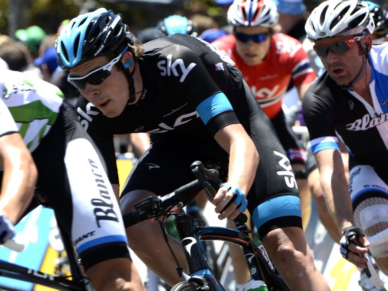 Luke Rowe helped with lead-out duties as Team Sky targeted the intermediate sprints