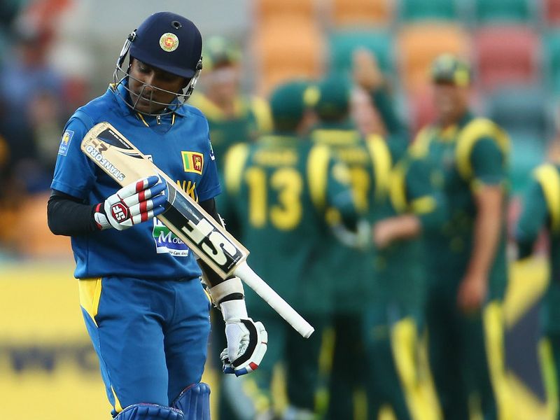 Mahela Jayawardene made 38 in his final knock as skipper.