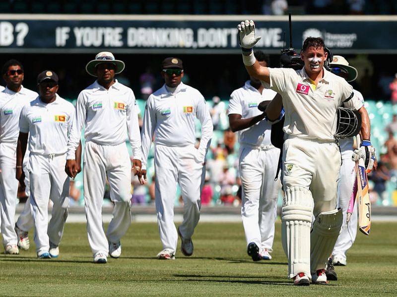 Michael Hussey was unbeaten on 27 as Australia won by five wickets.