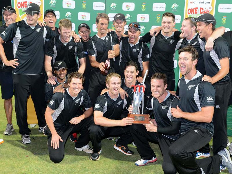 The Kiwis did the celebrating though as they won the series 2-1.