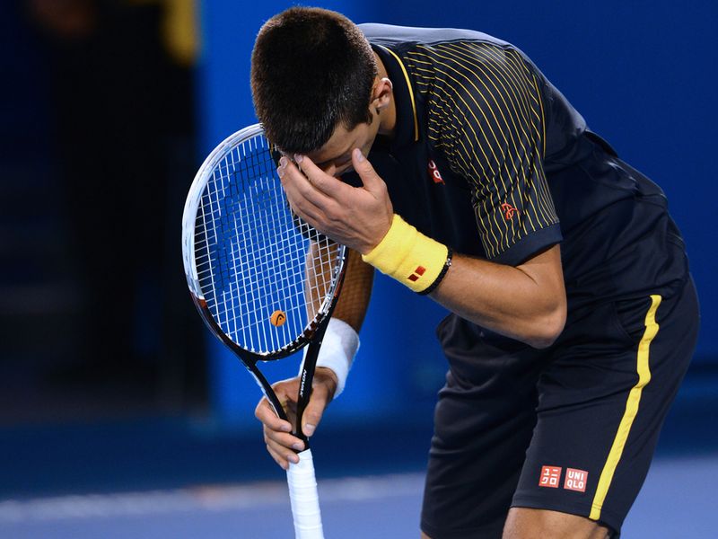 Things were not going Djokovic's way and an upset looked on the cards.