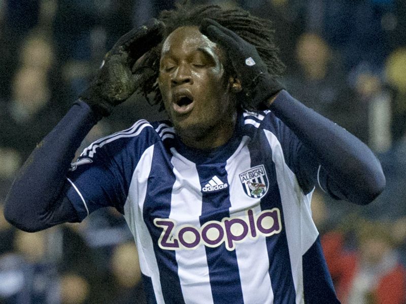 Romelu Lukaku misses a chance to break the deadlock for West Brom