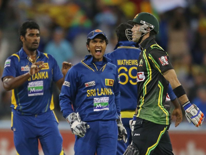 Glenn Maxwell could not get the four required off the last ball as Sri Lanka won by three runs.
